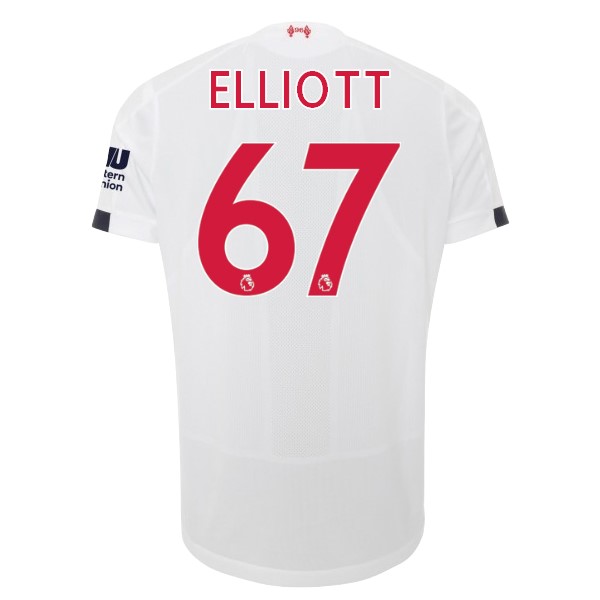 Maillot Football Liverpool NO.67 Elliott Exterieur 2019-20 Blanc